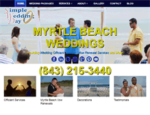 Tablet Screenshot of myrtlebeachsimpleweddingday.com